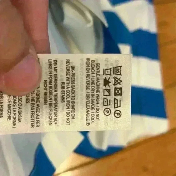 Boden Women's Petite Blue Striped Mini Skirt Size 6 Casual Summer - Picture 7 of 7